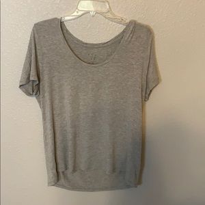 Gray Scoop Neck TShirt
